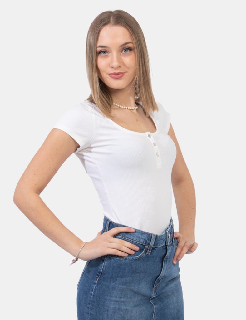 Abbigliamento donna Guess scontato - T-shirt Guess Bianco
