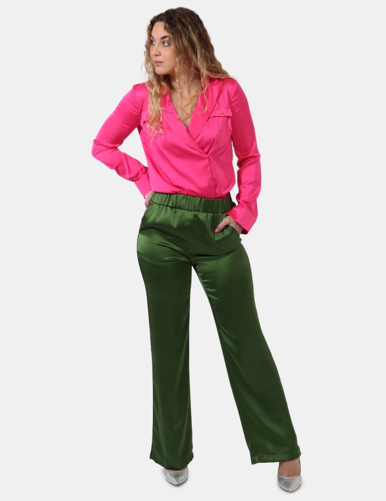 Pantaloni eleganti da donna  - Pantaloni Liu-Jo Verde