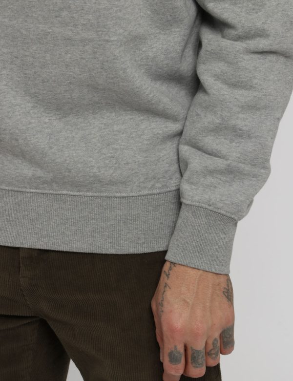 Felpa Napapijri grigio - COMPOSIZIONE E VESTIBILITÀ:90% cotone 10% poliestereIl modello è alto 178 cm e indossa la taglia L.
