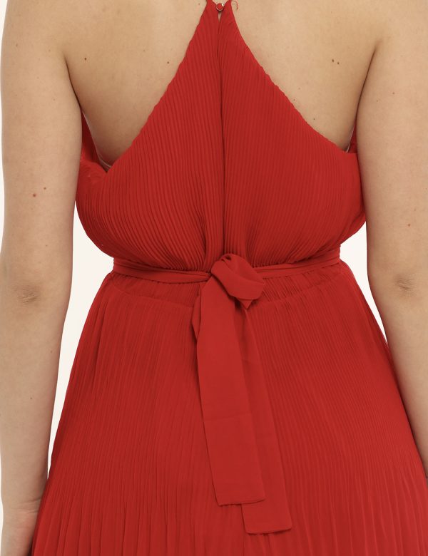Vestito Pepe Jeans rosso - COMPOSIZIONE E VESTIBILITÀ:100% poliestereLa modella è alta 170 cm e indossa la taglia S. La vest