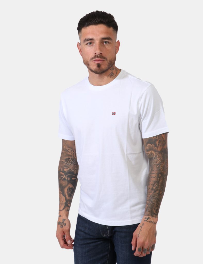 T-shirt uomo scontata - T-shirt Napapijri Bianco