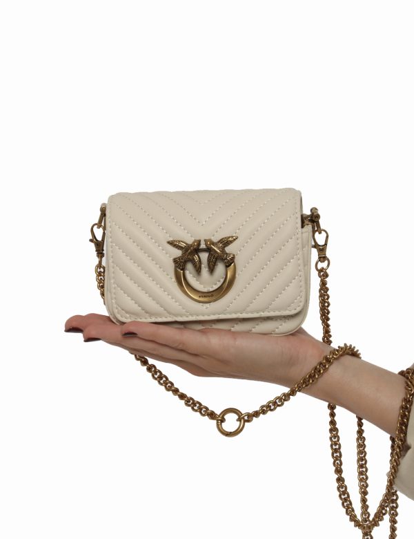 Borsa Pinko beige - COMPOSIZIONE E VESTIBILITÀ:100% pelleCONSIGLI DI STILE:Borsa pochette di piccole dimensioni in pelle ed