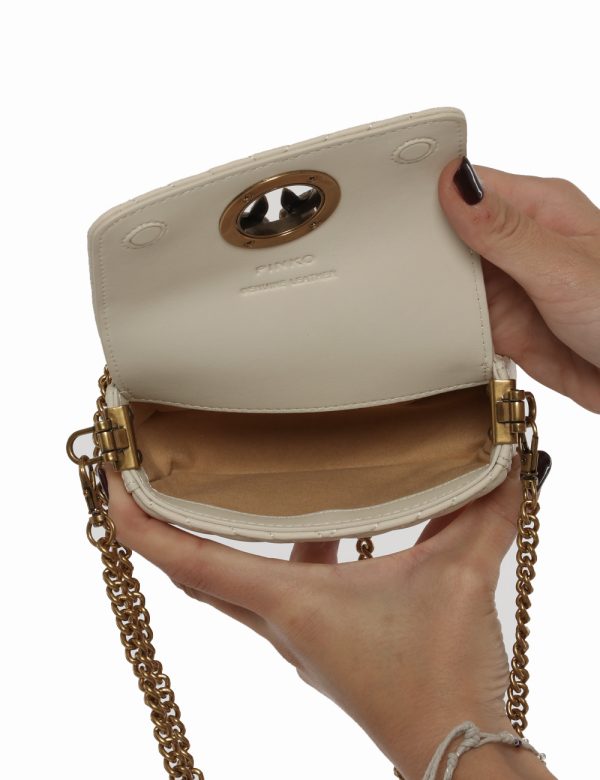 Borsa Pinko beige - COMPOSIZIONE E VESTIBILITÀ:100% pelleCONSIGLI DI STILE:Borsa pochette di piccole dimensioni in pelle ed