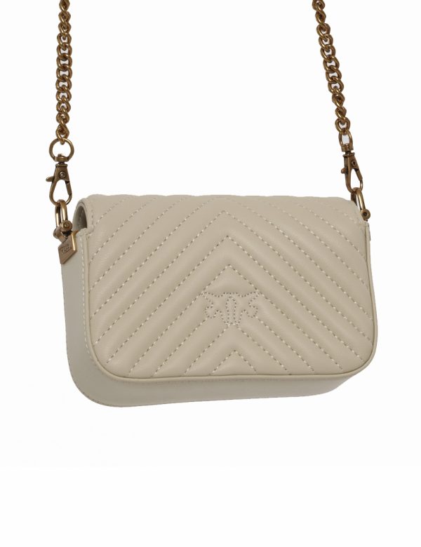 Borsa Pinko beige - COMPOSIZIONE E VESTIBILITÀ:100% pelleCONSIGLI DI STILE:Borsa pochette di piccole dimensioni in pelle ed