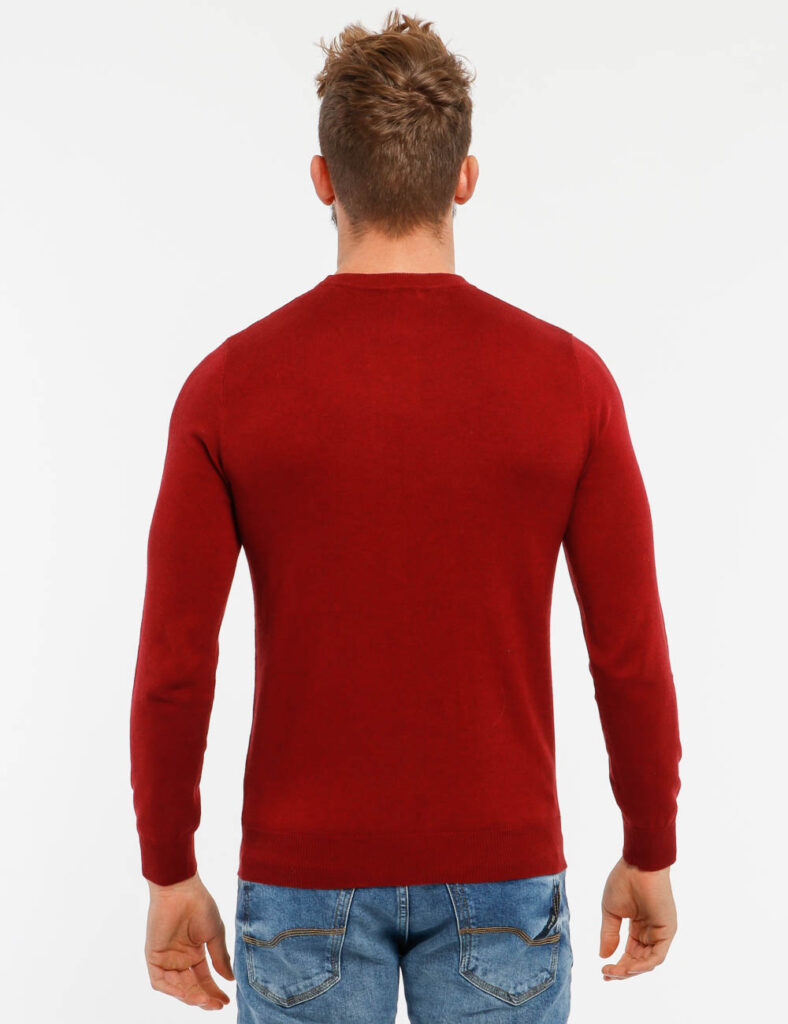 Maglione Maison Du Cachemire girocollo - 40% lana 20% cotone 20% viscosa 10% poliammide 10% cachemireIl modello indossa la t