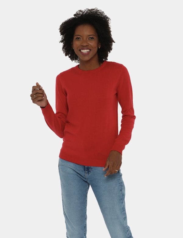 Maglia Maison Du Cachemire a girocollo in misto lana e cachemire - 40% lana 20% cotone 20% viscosa 10% poliestere 10% cachem