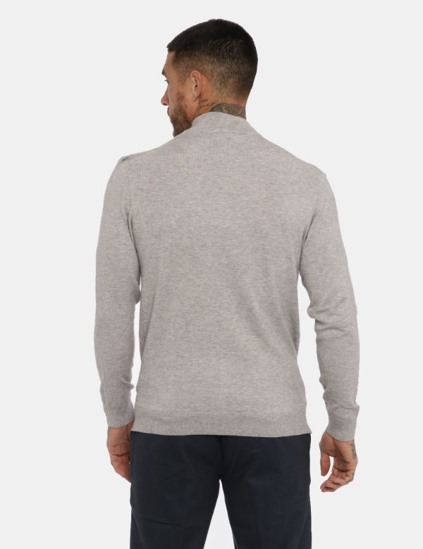 Maglione Maison du Cachemire grigio - COMPOSIZIONE E VESTIBILITÀ:40% lana 20% cotone 20% viscosa 10% poliamide 10% cachemire