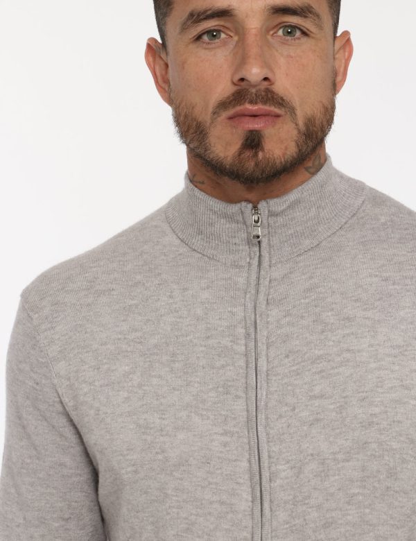 Maglione Maison du Cachemire grigio - COMPOSIZIONE E VESTIBILITÀ:40% lana 20% cotone 20% viscosa 10% poliamide 10% cachemire