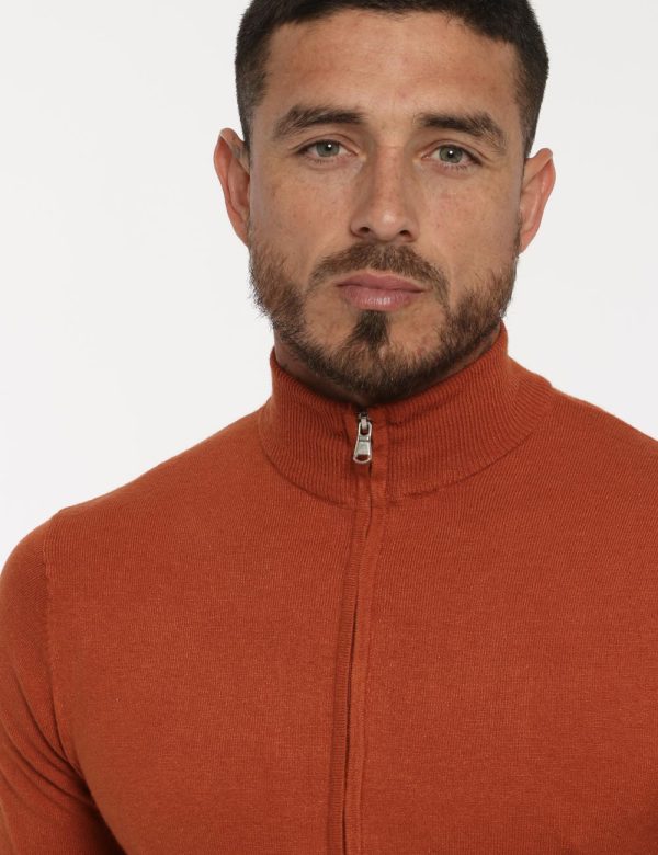 Maglione Maison du Cachemire arancione - COMPOSIZIONE E VESTIBILITÀ:40% lana 20% cotone 20% viscosa 10% poliamide 10% cachem