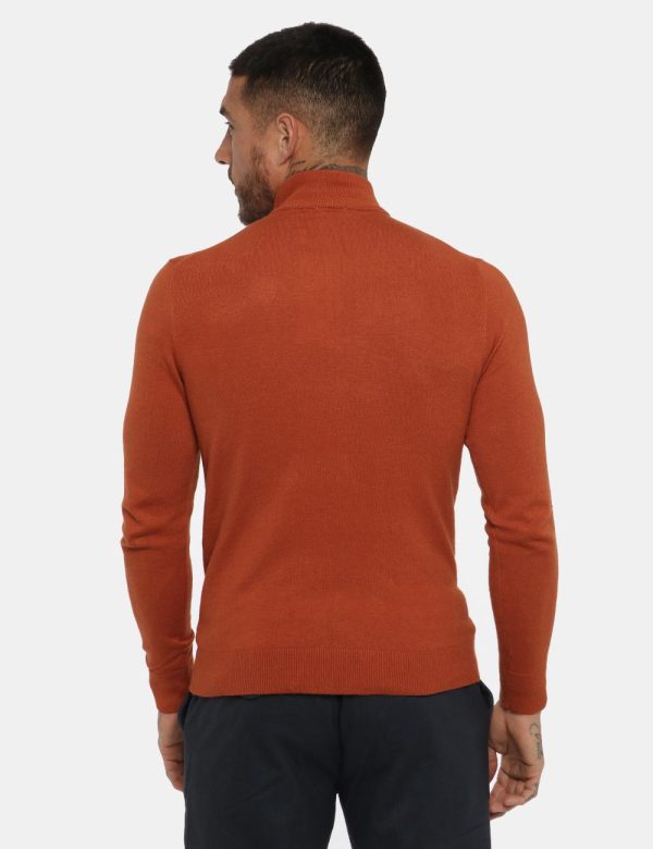 Maglione Maison du Cachemire arancione - COMPOSIZIONE E VESTIBILITÀ:40% lana 20% cotone 20% viscosa 10% poliamide 10% cachem