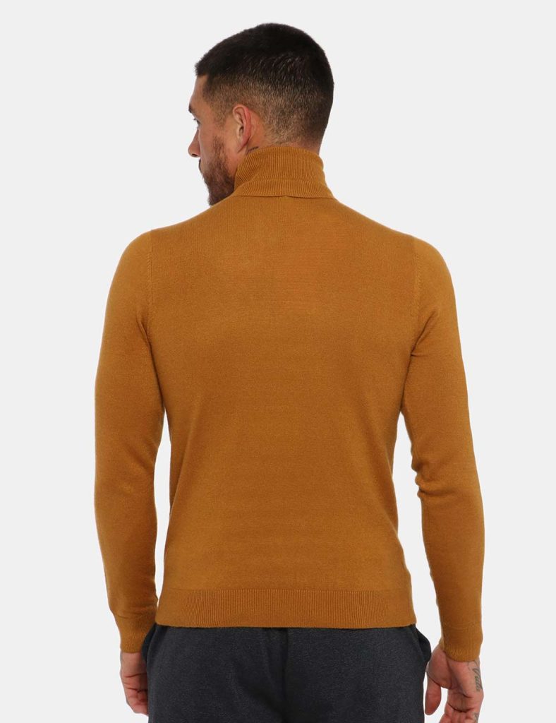 Maglie da uomo Maison Du Cachemire - Maglione Maison du Cachemire dolcevita giallo
