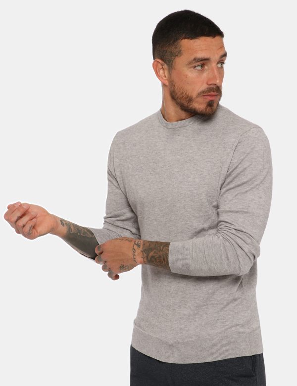 Maglione Maison du Cachemire grigio - COMPOSIZIONE E VESTIBILITÀ:40% lana 20% cotone 20% viscosa 10% poliamide 10% cachemire