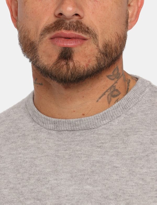 Maglione Maison du Cachemire grigio - COMPOSIZIONE E VESTIBILITÀ:40% lana 20% cotone 20% viscosa 10% poliamide 10% cachemire
