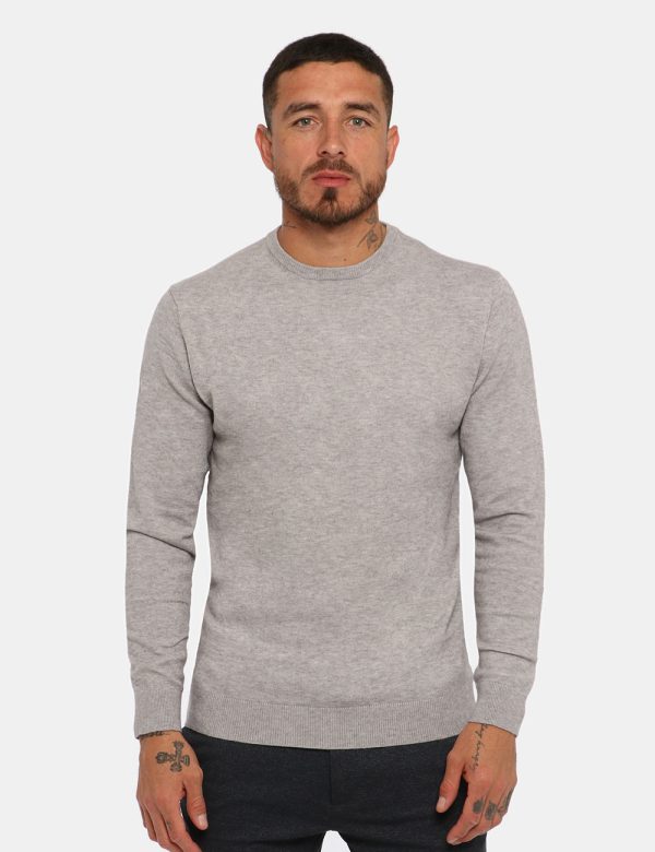 Maglione Maison du Cachemire grigio - COMPOSIZIONE E VESTIBILITÀ:40% lana 20% cotone 20% viscosa 10% poliamide 10% cachemire