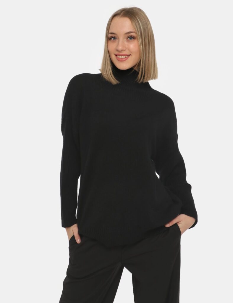 Maison du Cachemire donna outlet - Maglione Maison du Cachemire dolcevita nero