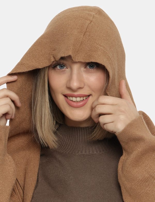 Cardigan Maison du Cachemire marrone - COMPOSIZIONE E VESTIBILITÀ:40% lana 20% cotone 20% viscosa 10% poliamide 10% cachemir