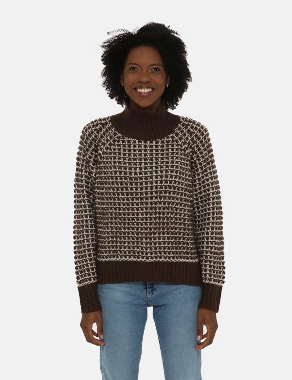 Maglione Maison Du Cachemire con collo a lupetto in misto lana e mohair - 50% lana 20% acrilico 20% poliammide 10% mohairLa