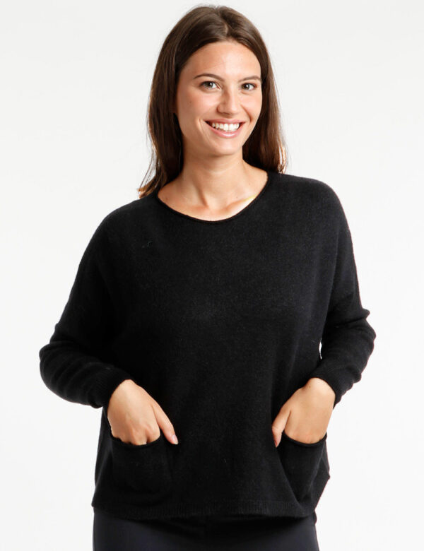 Maglione Rue De Clerie con tasche - 50% viscosa 27% poliestere 23% poliammideLa modella indossa la taglia S ed è alta 178 cm