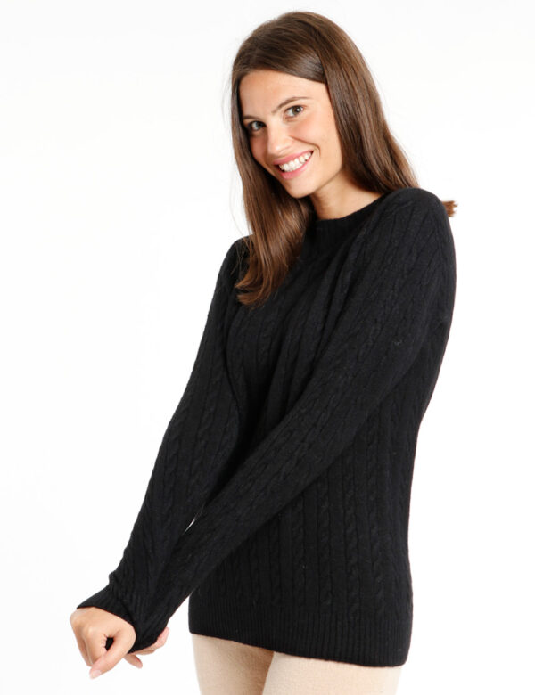 Maglione Rue De Clerie con intrecci - 50% viscosa 27% poliestere 23% poliammideLa modella indossa la taglia S ed è alta 178