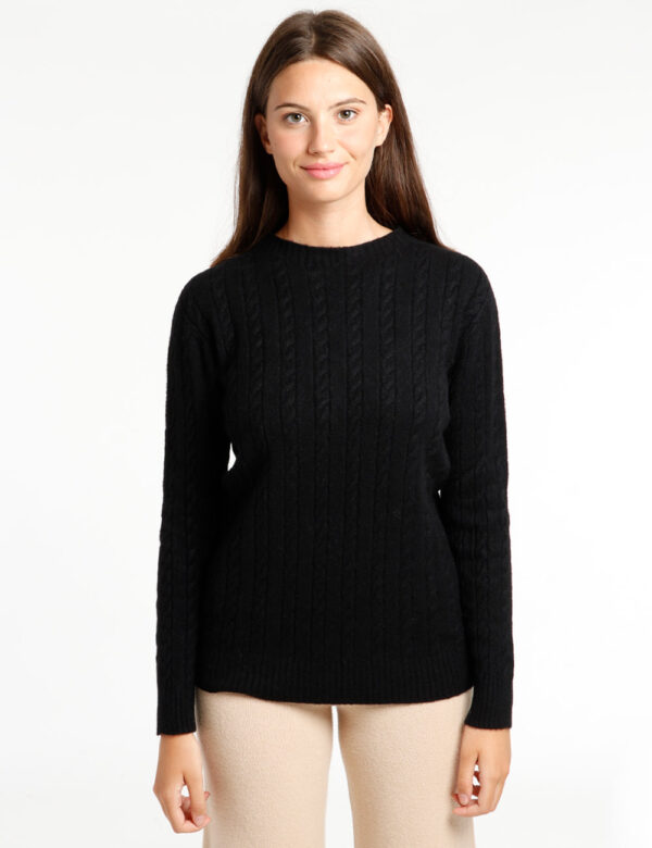 Maglione Rue De Clerie con intrecci - 50% viscosa 27% poliestere 23% poliammideLa modella indossa la taglia S ed è alta 178