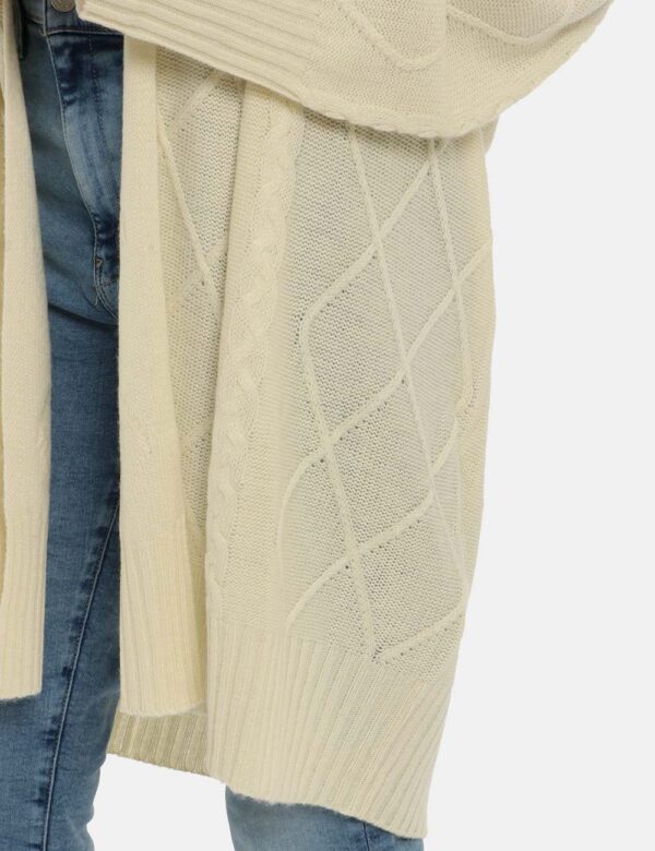 Maglia Maison du Cachemire a cardigan aperto in misto lana e cachemire - 40% lana 30% viscosa 20% poliammide 10% cachemireLa