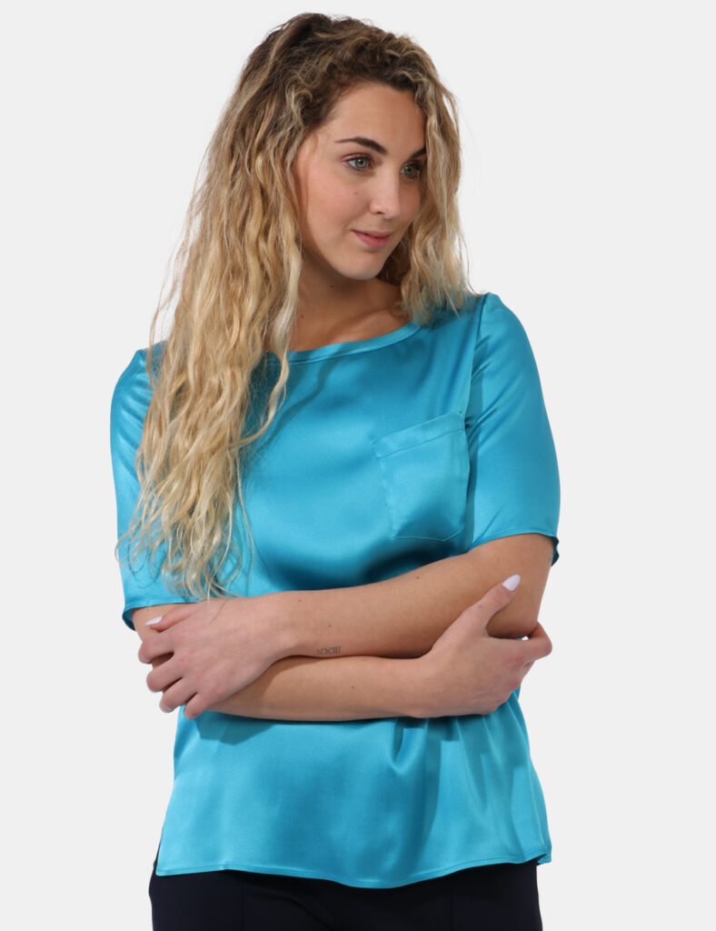 Abbigliamento donna scontato - Blusa Caractere Azzurro