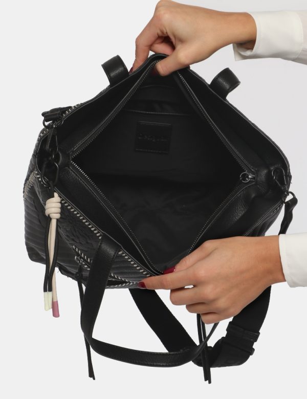 Borsa Desigual nero - COMPOSIZIONE E VESTIBILITÀ:100% poliestereCONSIGLI DI STILE:Borsa a mano di grandi dimensioni su base