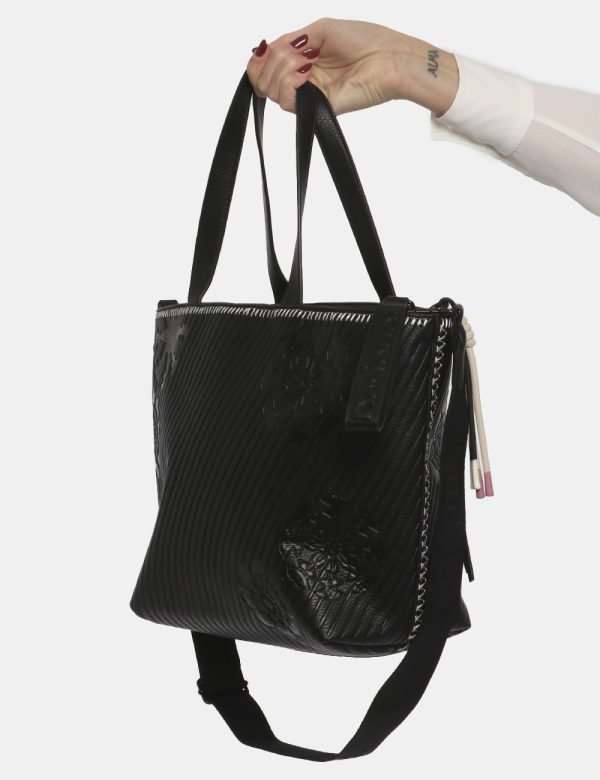 Borsa Desigual nero - COMPOSIZIONE E VESTIBILITÀ:100% poliestereCONSIGLI DI STILE:Borsa a mano di grandi dimensioni su base