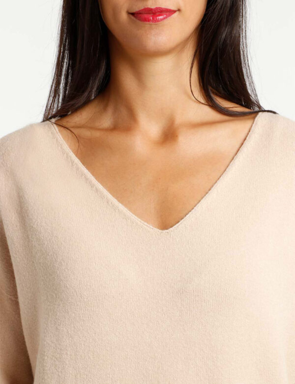 Maglione Rue De Clerie lungo - 50% viscosa 27% poliestere 23% poliammideLa modella indossa la taglia S ed è alta 178 cm e la
