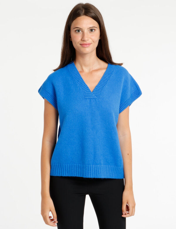 Maglione Rue De Clerie senza maniche - 50% viscosa 27% poliestere 23% poliammideLa modella indossa la taglia S ed è alta 178