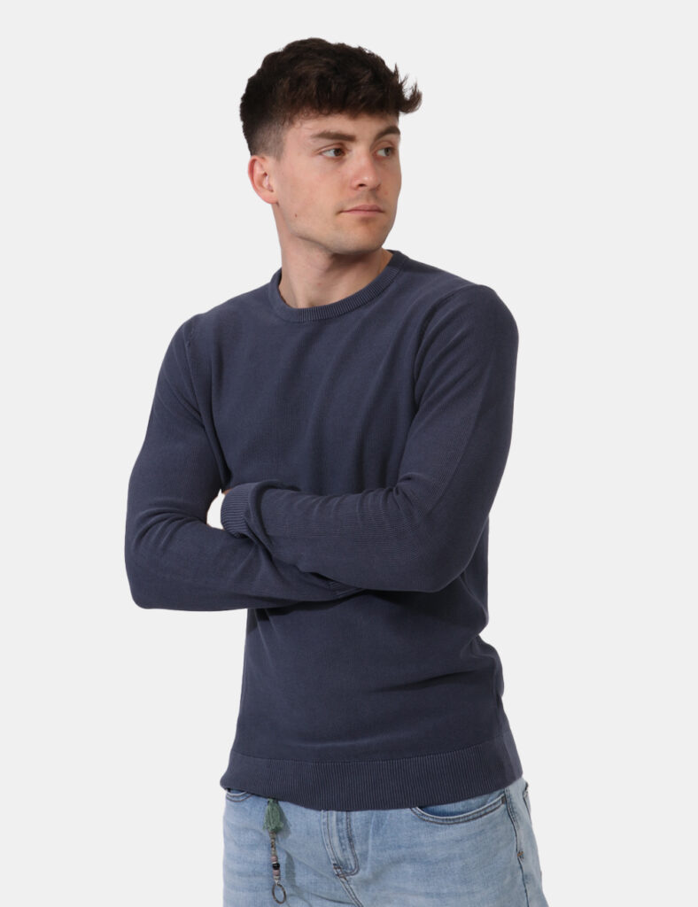 Outlet maglione uomo scontato - Maglione Goha Blu