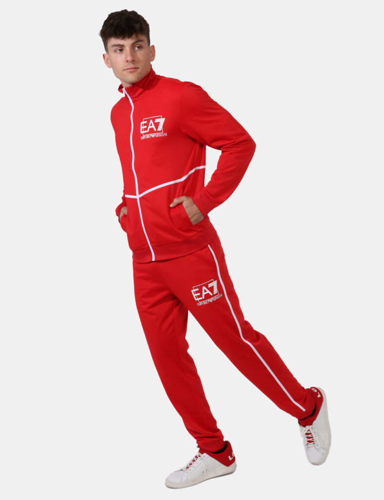 Tuta intera Ea7 Rosso