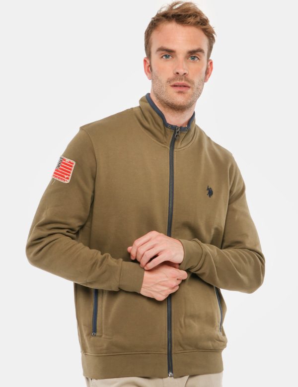 Felpa U.S. Polo Assn. con zip - 100% cotoneIl modello indossa la taglia 48 ed è alto 184 cm e la vestibilità è regolare. Spa
