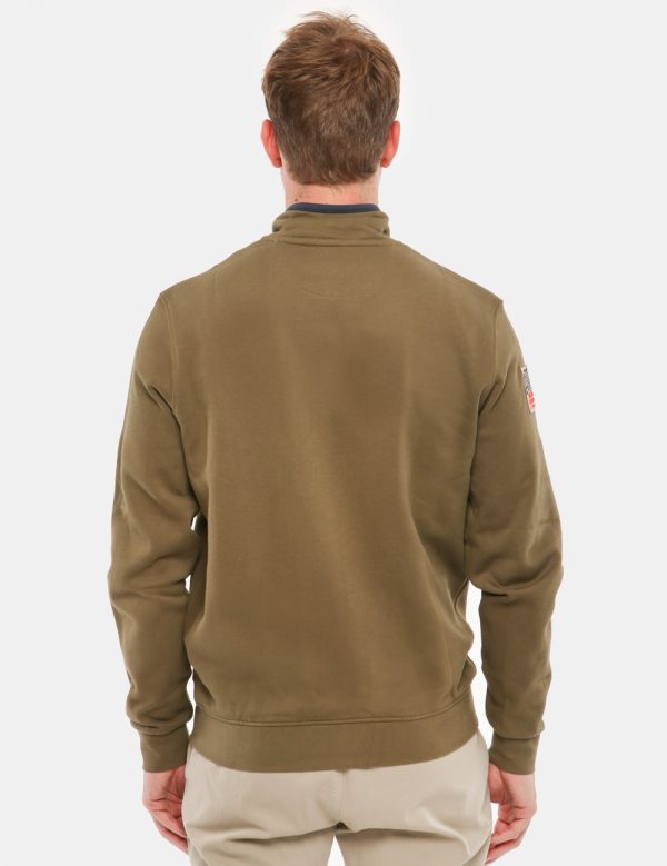 Felpa U.S. Polo Assn. con zip - 100% cotoneIl modello indossa la taglia 48 ed è alto 184 cm e la vestibilità è regolare. Spa