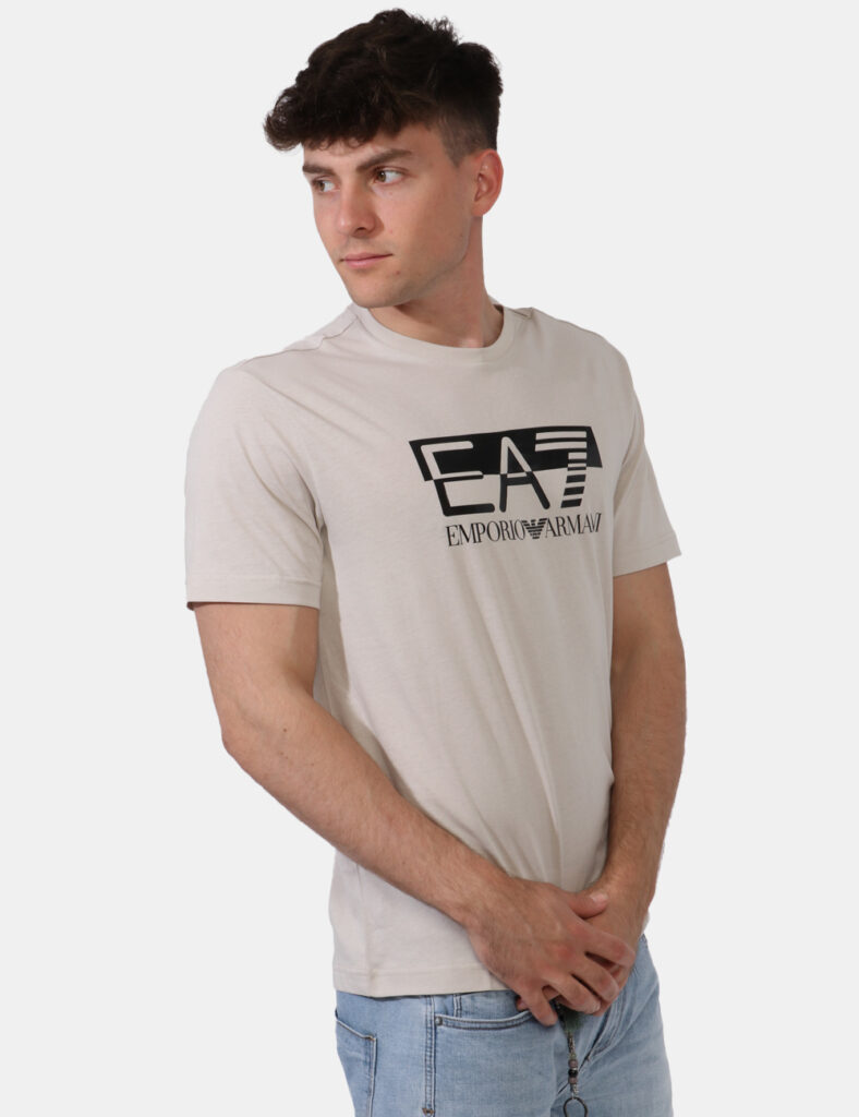 T-shirt uomo scontata - T-shirt Ea7 Beige