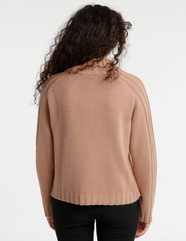 Maglione Rue De Clerie a collo alto - 50% lana vergine 50% acrilicoLa modella indossa la taglia SM ed è alta 175 cm e la ves