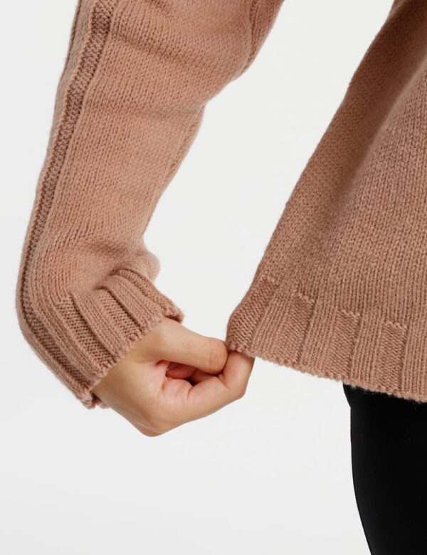 Maglione Rue De Clerie a collo alto - 50% lana vergine 50% acrilicoLa modella indossa la taglia SM ed è alta 175 cm e la ves
