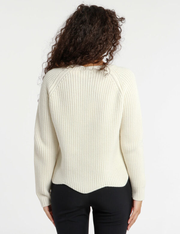 Maglione Rue De Clerie a trama larga - 50% lana vergine 50% acrilicoLa modella indossa la taglia SM ed è alta 175 cm e la ve