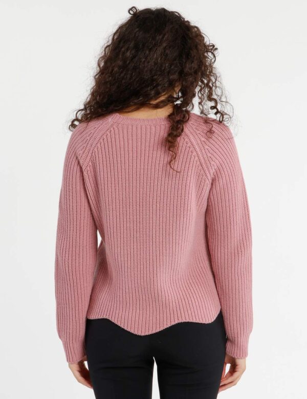 Maglione Rue De Clerie a trama larga - 50% lana vergine 50% acrilicoLa modella indossa la taglia SM ed è alta 175 cm e la ve