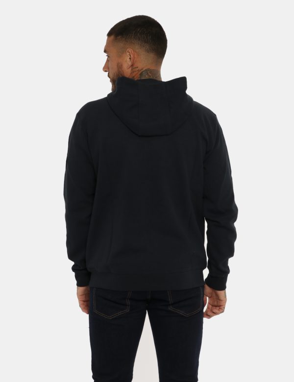 Felpa North Sails cappuccio blu - COMPOSIZIONE E VESTIBILITÀ:80% cotone 20% poliestereIl modello è alto 178 cm e indossa la