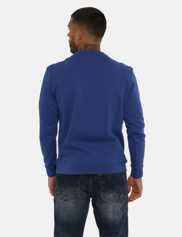 Felpa North Sails blu - COMPOSIZIONE E VESTIBILITÀ:80% cotone 20% poliestereIl modello è alto 178 cm e indossa la taglia M.