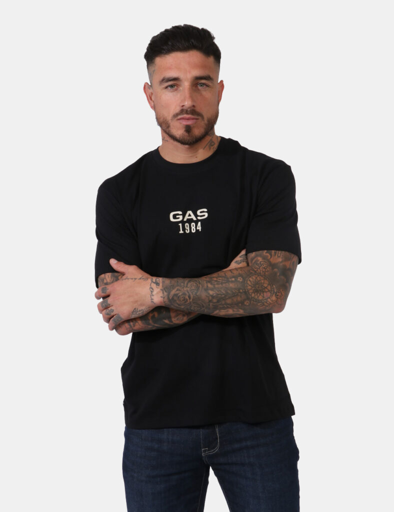 T-shirt  da uomo Gas scontata  - T-shirt Gas Nero