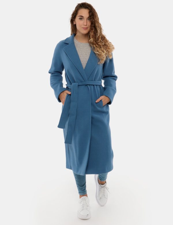 Cappotto Vougue lungo aperto - 100% poliestereLa modella indossa la taglia S e la vestibilità del capo è regolare. Lunghezza