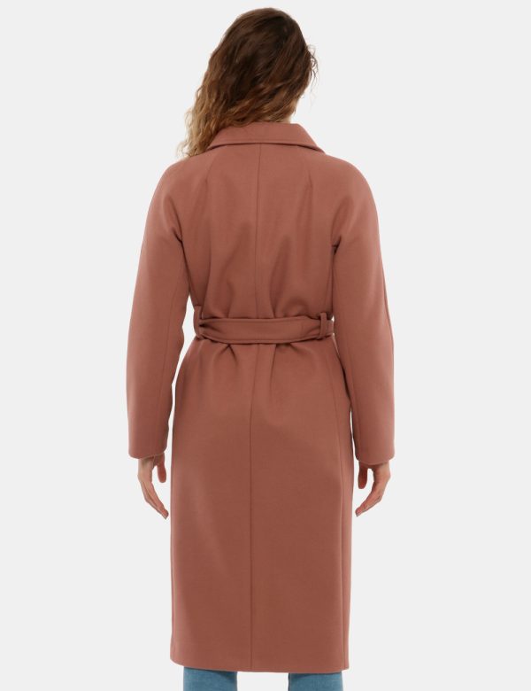 Cappotto Vougue lungo aperto - 100% poliestereLa modella indossa la taglia S e la vestibilità del capo è regolare. Lunghezza