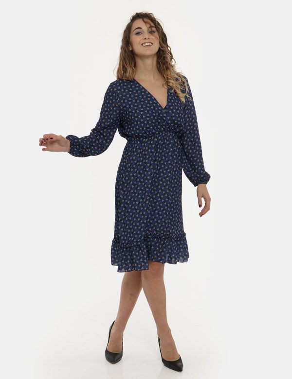 Vestito Vougue fantasia geometrica - 100% poliestereLa modella indossa la taglia S e la vestibilità del capo è regolare. Spa