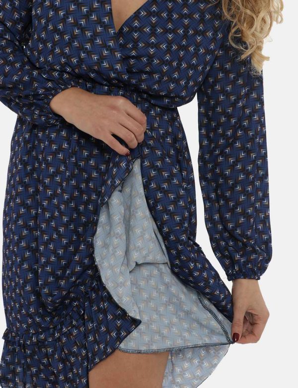 Vestito Vougue fantasia geometrica - 100% poliestereLa modella indossa la taglia S e la vestibilità del capo è regolare. Spa