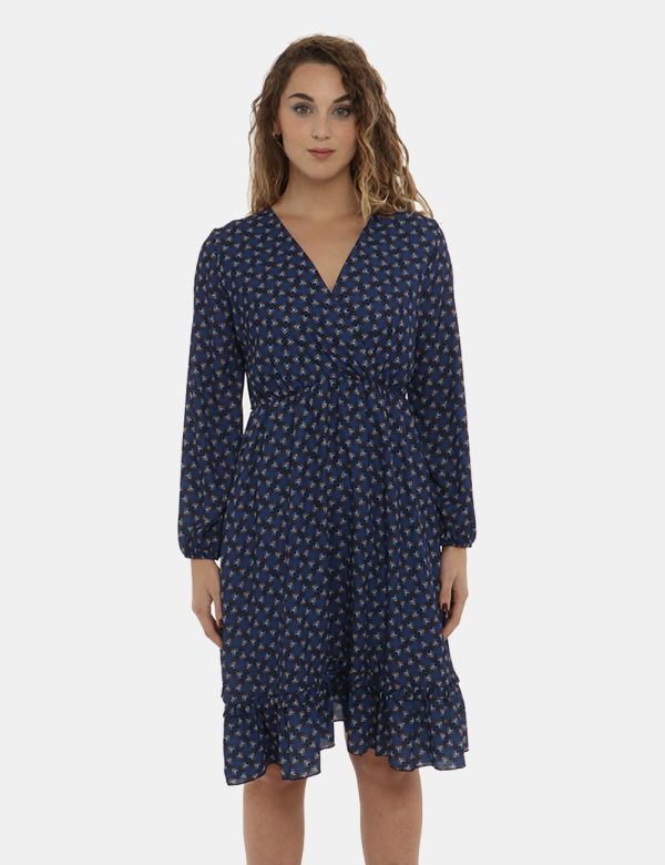 Vestito Vougue fantasia geometrica - 100% poliestereLa modella indossa la taglia S e la vestibilità del capo è regolare. Spa