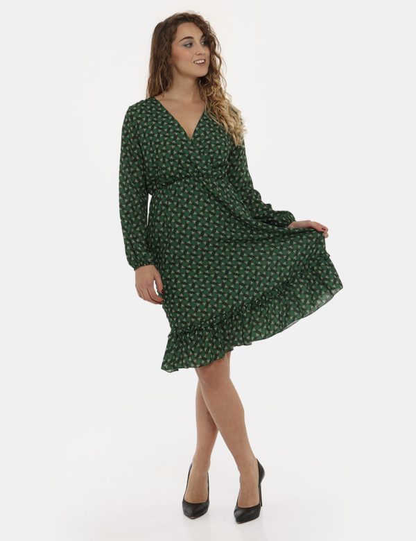 Vestito Vougue fantasia geometrica - 100% poliestereLa modella indossa la taglia S e la vestibilità del capo è regolare. Spa