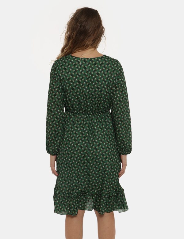 Vestito Vougue fantasia geometrica - 100% poliestereLa modella indossa la taglia S e la vestibilità del capo è regolare. Spa