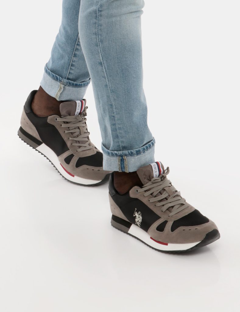 Scarpe firmate da uomo - Sneakers U.S. POLO ASSN. Colourblock con inserti in nylon